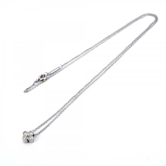 TIFFANY Silver Diamond Necklace - Picture 3 of 6